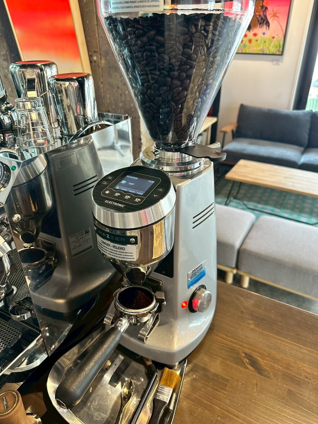 コーヒー豆を挽くグラインダー